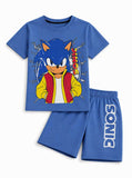 Sonic Cartoon Boys Casual Summer Set