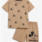 Mickey Print Boys Summer Set