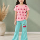 Cherry Pop Girls Flared Trouser Set