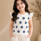 Girls Floral Charm Tee