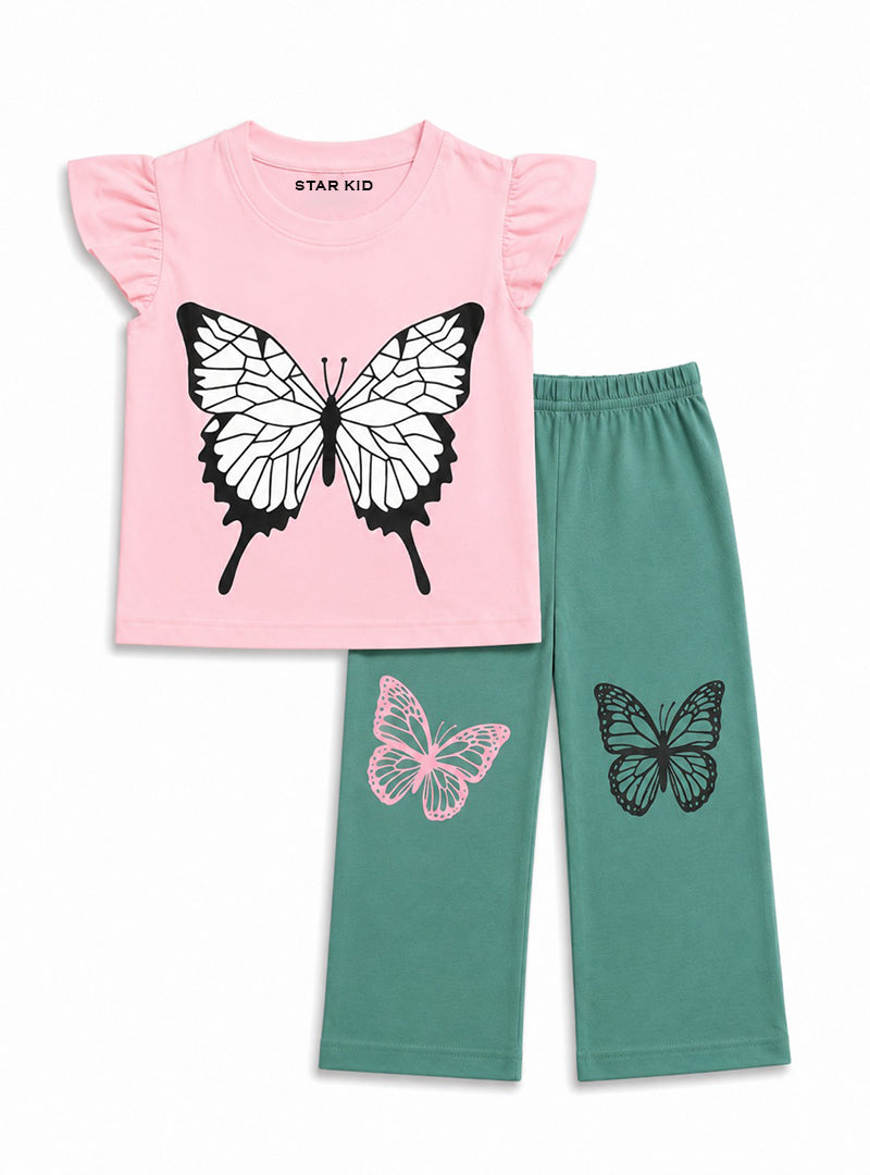 Girls Butterfly Bloom Co Ord Set