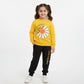 Love Yourself Daisy Printed Sweatshirt & Jogger Set – Kids Winter Wear