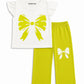 Girls Neon Bow Co Ord Set