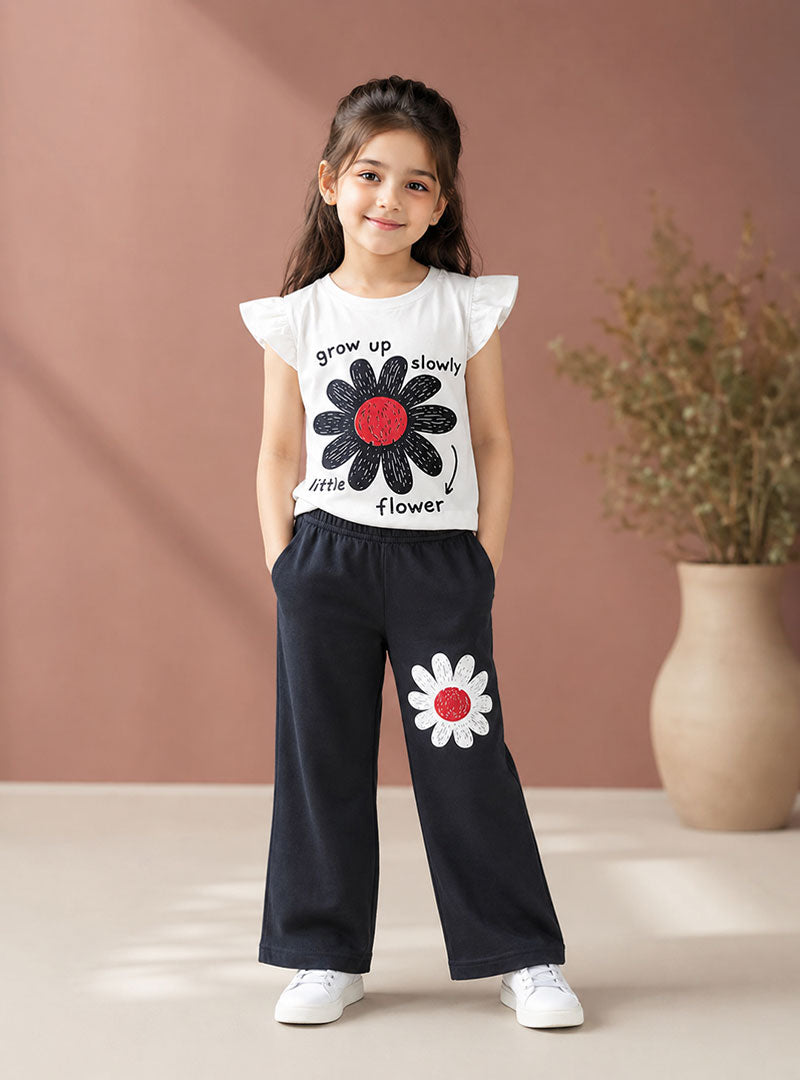 Girls Daisy Bloom Co Ord Set