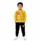 Cute Teddy Bear Kids Tracksuit – Yellow & Black