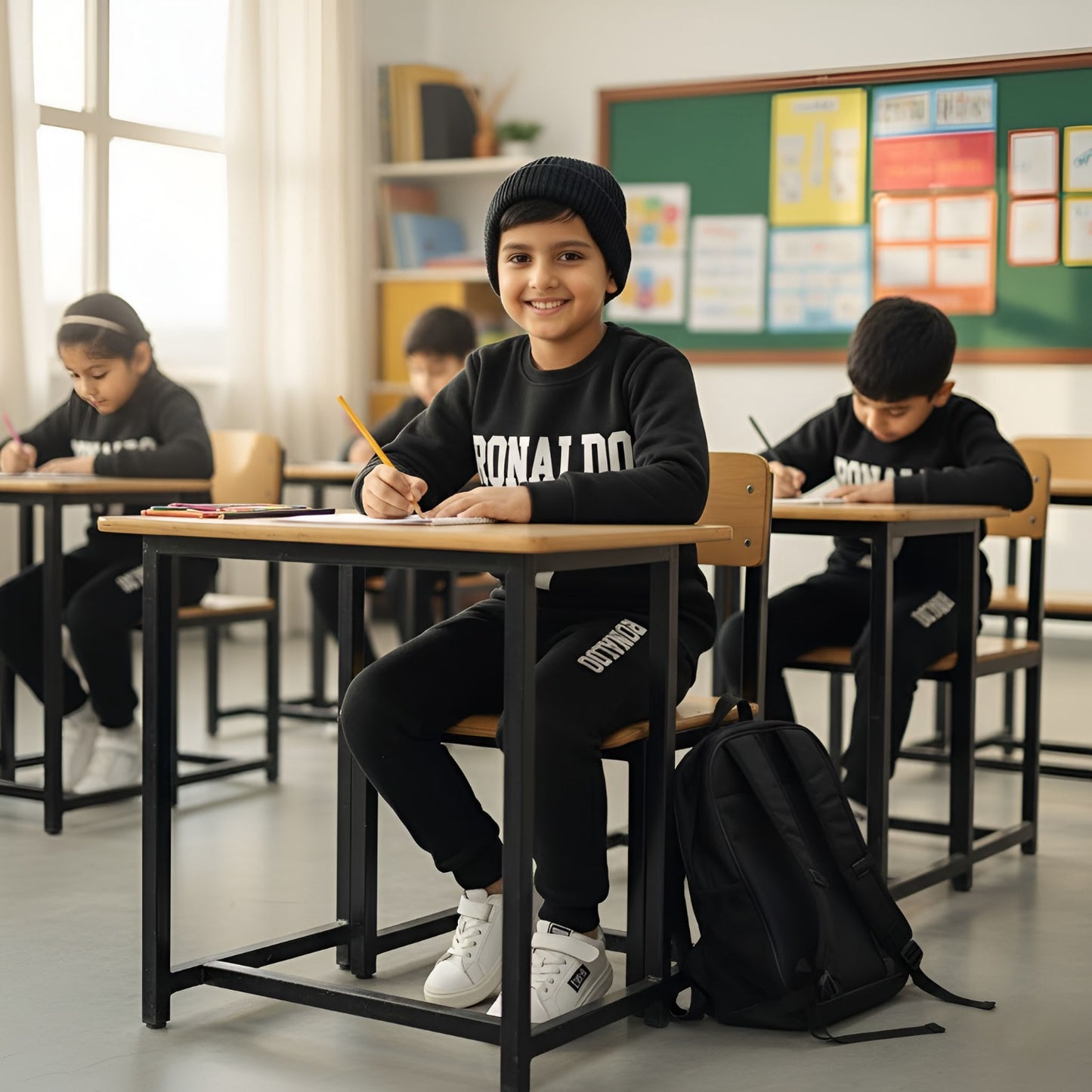 Star Kid – Ronaldo 7 Printed Sweatshirt & Jogger Tracksuit for Kids