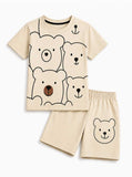 Cute Teddy Bear Kids Summer Set